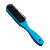 Maxbell Natural Bristle Beard Mustache Grooming Brush with Wood Handle for Men Blue