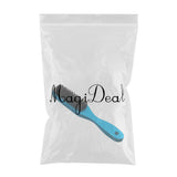 Maxbell Natural Bristle Beard Mustache Grooming Brush with Wood Handle for Men Blue