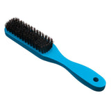 Maxbell Natural Bristle Beard Mustache Grooming Brush with Wood Handle for Men Blue