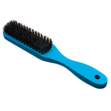 Maxbell Natural Bristle Beard Mustache Grooming Brush with Wood Handle for Men Blue