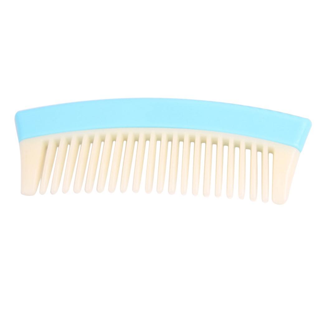 Maxbell PVC Portable Wide Tooth Detangling Hair Comb Anti-static for Women Blue - Aladdin Shoppers