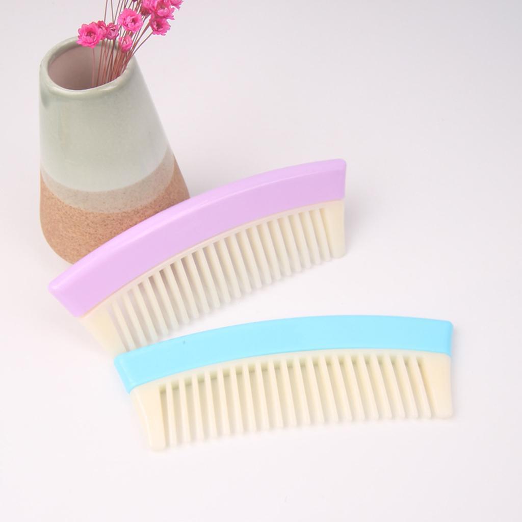 Maxbell PVC Portable Wide Tooth Detangling Hair Comb Anti-static for Women Light Blue - Aladdin Shoppers