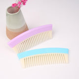 PVC Portable Wide Tooth Detangling Hair Comb Anti-static for Women Light Blue