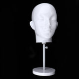 Maxbell Wig Making Mannequin Head w/ Adjustable Stand for Hat Sunglasses Cap Display