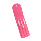 Maxbell 3x Stainless Steel Eyebrow Plucking Clip brow Hair Removing Tweezer Rose Red