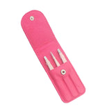 Maxbell 3x Stainless Steel Eyebrow Plucking Clip brow Hair Removing Tweezer Rose Red