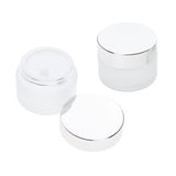 Maxbell Empty Cream Jars Refillable Cosmetic Sample Bottles Glass Containers 5g