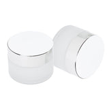 Maxbell Empty Cream Jars Refillable Cosmetic Sample Bottles Glass Containers 5g