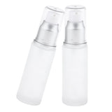 Maxbell 2pcs Empty Spray Pump Bottle Glass Lotions Bottle 30ml 30ML Pump Head