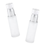 Maxbell 2pcs Empty Spray Pump Bottle Glass Lotions Bottle 30ml 30ML Pump Head