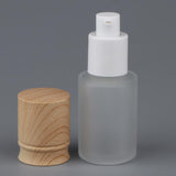 Refillable Empty Frosted Cream Shampoo Lotion Pump Bottle with Cap 30ML