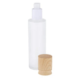 Maxbell Refillable Empty Frosted Cream Shampoo Lotion Pump Bottle with Cap 100ML