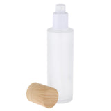 Maxbell Refillable Empty Frosted Cream Shampoo Lotion Pump Bottle with Cap 100ML
