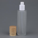 Maxbell Refillable Empty Frosted Cream Shampoo Lotion Pump Bottle with Cap 100ML