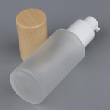 Maxbell Travel Empty Glass Lotion Dispenser Bottle Pump Refillable Container 40ml