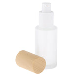 Maxbell Travel Empty Glass Lotion Dispenser Bottle Pump Refillable Container 40ml