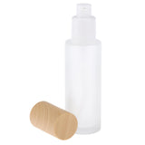 Maxbell Travel Empty Glass Lotion Dispenser Bottle Pump Refillable Container  60ml