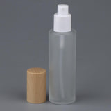 Maxbell Travel Empty Glass Lotion Dispenser Bottle Pump Refillable Container 80ml