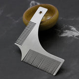 Maxbell Beard Styling Shaping Template Grooming Comb Tool For Symmetry Perfect Face Neck Jaw Line - Aladdin Shoppers