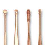 Maxbell 5Pieces Stainless Steel Earwax Removal Tools Portable Ear Pick Cleaner Kits