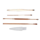 Maxbell 5Pieces Stainless Steel Earwax Removal Tools Portable Ear Pick Cleaner Kits