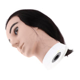 Maxbell Human Hair Male Mannequin Head Hairdresser Salon Training Practice Head Bald