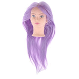 Maxbell Hair Styling Mannequin Head Hairdresser Training Manikin Head Light Purple