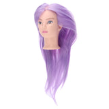 Maxbell Hair Styling Mannequin Head Hairdresser Training Manikin Head Light Purple