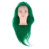 Maxbell Beauty Hairdressing Salon Hair Mannequin Practice Training Head Doll Green