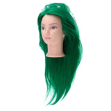 Maxbell Beauty Hairdressing Salon Hair Mannequin Practice Training Head Doll Green