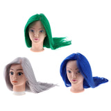 Maxbell Beauty Hairdressing Salon Hair Mannequin Practice Training Head Doll Green