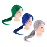 Maxbell Beauty Hairdressing Salon Hair Mannequin Practice Training Head Doll Green