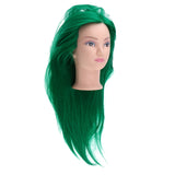 Maxbell Beauty Hairdressing Salon Hair Mannequin Practice Training Head Doll Green