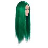 Maxbell Beauty Hairdressing Salon Hair Mannequin Practice Training Head Doll Green