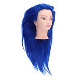 Maxbell Beauty Hairdressing Salon Hair Mannequin Practice Training Head Doll Blue