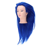 Maxbell Beauty Hairdressing Salon Hair Mannequin Practice Training Head Doll Blue