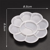 Maxbell Disposable Paint Palette White 10-Well Mixing Tray For Beauty and Adults to Create Art Paint-20 Pieces
