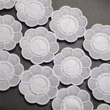 Maxbell Disposable Paint Palette White 10-Well Mixing Tray For Beauty and Adults to Create Art Paint-20 Pieces