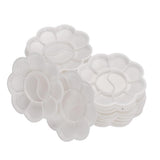 Maxbell Disposable Paint Palette White 10-Well Mixing Tray For Beauty and Adults to Create Art Paint-20 Pieces