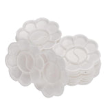 Maxbell Disposable Paint Palette White 10-Well Mixing Tray For Beauty and Adults to Create Art Paint-20 Pieces