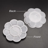 Maxbell Disposable Paint Palette White 10-Well Mixing Tray For Beauty and Adults to Create Art Paint-20 Pieces