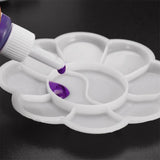 Maxbell Disposable Paint Palette White 10-Well Mixing Tray For Beauty and Adults to Create Art Paint-20 Pieces