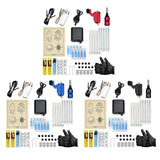 Maxbell Complete Tattoo Kit Rotary Tattoo Machine Power Supply Ink Cup Needle Set Black