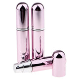 Maxbell 3x 5ml Empty Glass Spray Bottle Pump Fine Mist Perfume Atomizer shiny pink