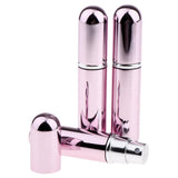 Maxbell 3x 5ml Empty Glass Spray Bottle Pump Fine Mist Perfume Atomizer shiny pink