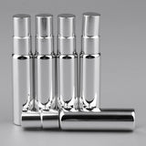 5x 10ml Empty Perfume Atomizer Bottle Pump Fine Mist Sprayer Shiny Sliver