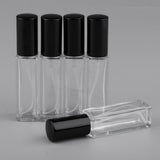 Maxbell 5x 8ml Refillable Perfume Atomizer Empty Spray Bottle Black Cap