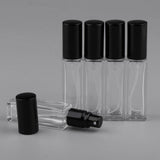 Maxbell 5x 8ml Refillable Perfume Atomizer Empty Spray Bottle Black Cap
