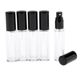 Maxbell 5x 8ml Refillable Perfume Atomizer Empty Spray Bottle Black Cap