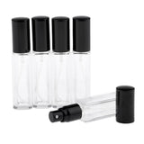 Maxbell 5x 8ml Refillable Perfume Atomizer Empty Spray Bottle Black Cap